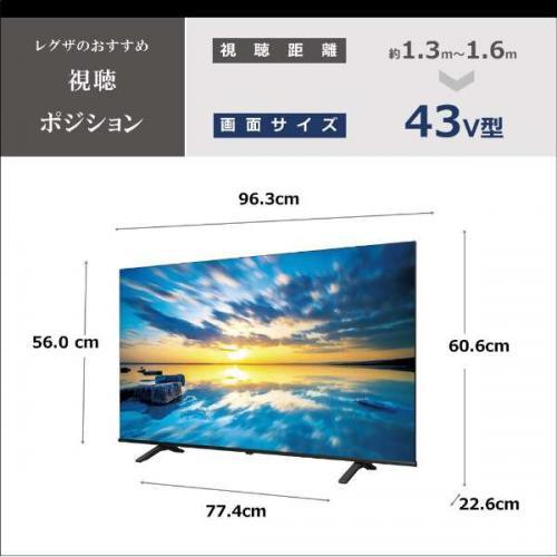 REGZA レグザ 4K液晶TV 43V型 4Kチューナー内蔵 43E350M(宅配 REGZA レグザ 4K液晶TV 43V型 4Kチューナー内蔵 43E350M(宅配