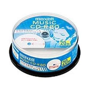 maxell 音楽用CD-R 80分 20枚入 インクジェットプリンタ対応 CDRA80WP.20SP マクセル 〈CDRA80WP20SP〉｜denkichiweb