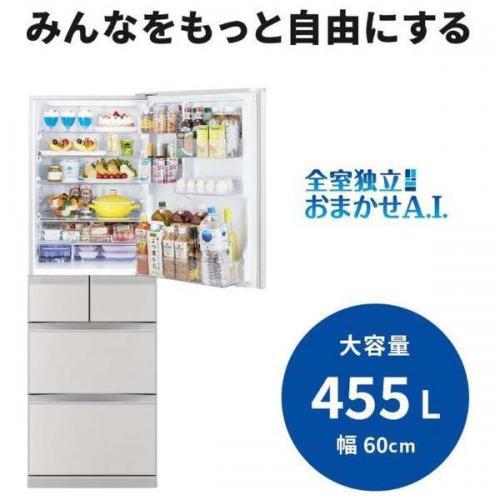 三菱（MITSUBISHI） 【配送設置無料】三菱 冷蔵庫 455L 右開き 5ドア 