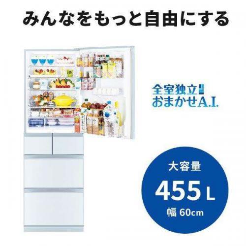 三菱 MITSUBISHI 冷蔵庫 455L MR-BD46K-W (大型配送対象商品 三菱 MITSUBISHI 冷蔵庫 455L MR-BD46K-W (大型配送対象商品