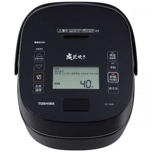 東芝 真空圧力IHジャー炊飯器 RC-18VSR TOSHIBA（東芝） 真空圧力IH炊飯器 1升炊き グランブラック RC-18VSR-K