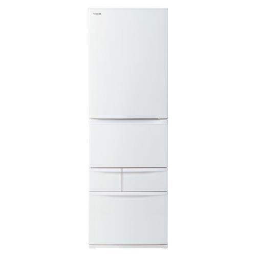 TOSHIBA 東芝 冷蔵庫 5ドア 411L 右開き VEGETA マットホワイト TOSHIBA 東芝 冷蔵庫 5ドア 411L 右開き VEGETA マットホワイト