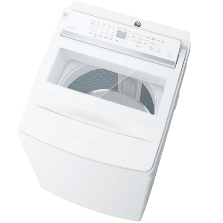 東芝 TOSHIBA 全自動洗濯機-インバーター洗濯機 ZABOON グランホワイト