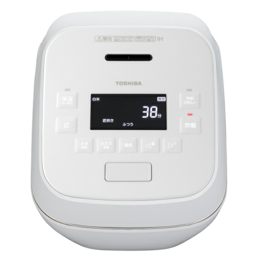 TOSHIBA（東芝） 真空圧力IHジャー炊飯器 炎匠炊き グランホワイト RC