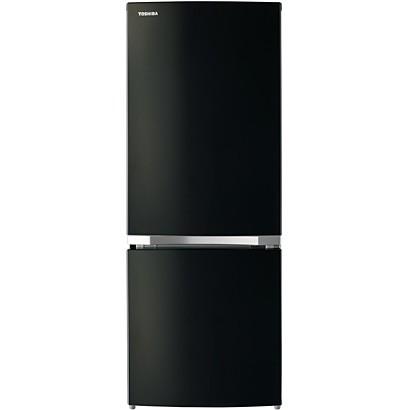 TOSHIBA 冷蔵庫 153L 2ドア 右開き メタリックブラック GR-P15BS-K