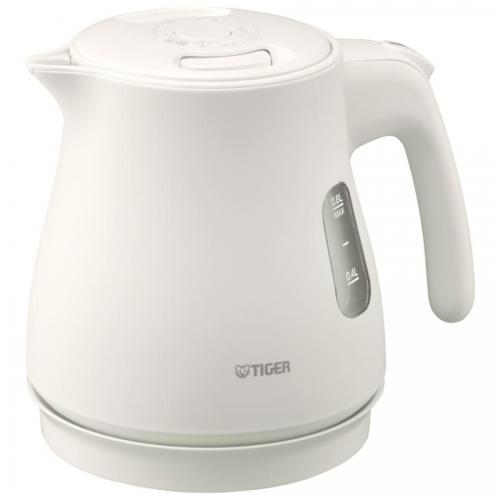 タイガー（TIGER） 蒸気レス電気ケトル 0.8L マットホワイト PCV