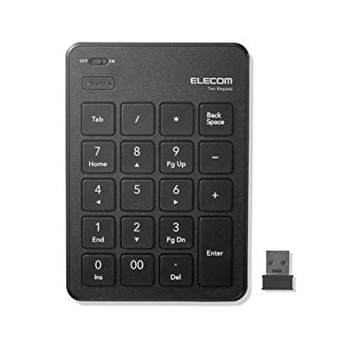 ELECOM テンキーボード SALE 69%OFF 無線 新しく着き パンタグラフ式 ブラック エレコム 薄型 TK-TDP019BK