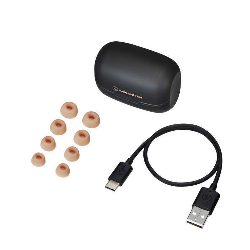 audio-technica 完全ワイヤレスイヤフォン ブラック オーディオテクニカ 完全ワイヤレスイヤホン ブラック