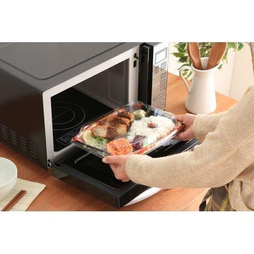 アイリスオーヤマ IRISOHYAMA 電子レンジ 18L フラットテーブル ミラーガラス MO-FM1804-B|denkichiweb|02