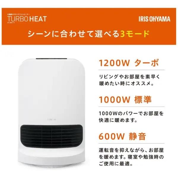IRIS OHYAMA（アイリスオーヤマ） 大風量首ふりセラミックファン