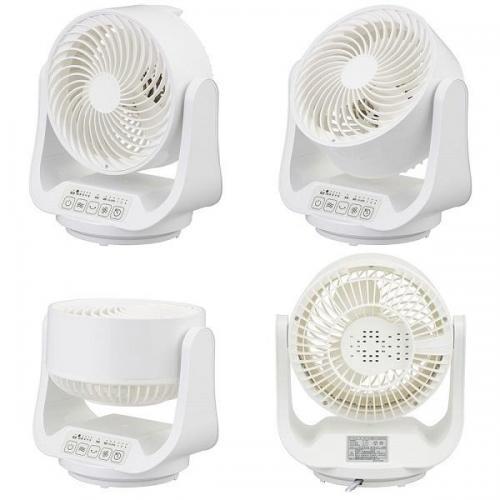 ホワイト　サーキュレーター　リモコン付き 360°サーキュレーター リモコン付き ホワイト｜FF-SQ836AC 00