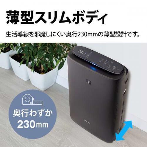 シャープ SHARP 加湿空気清浄機 プラズマクラスター25000 グレー系 KI