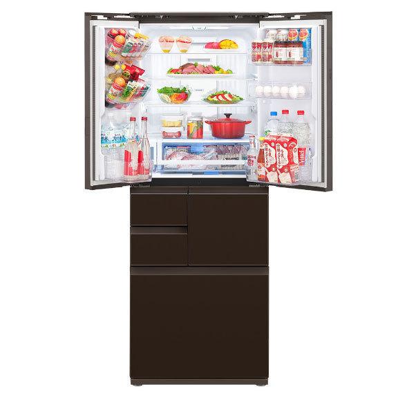 シャープ SHARP 冷蔵庫 502L フレンチドア 6ドア SJ-AF50H-T (大型配送