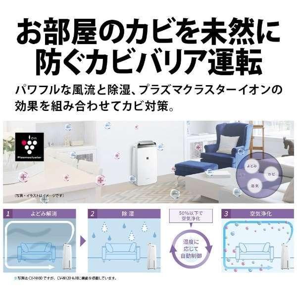 SHARP シャープ コンプレッサー方式 衣類乾燥除湿機 CV-P120-W