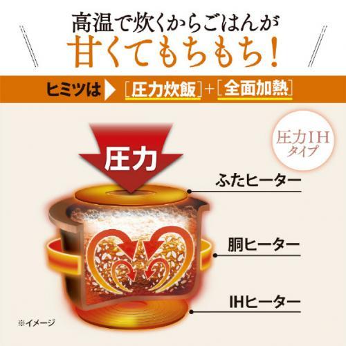 象印（ZOJIRUSHI） 圧力IH炊飯器 3合炊き 極め炊き ホワイト NP-RU05