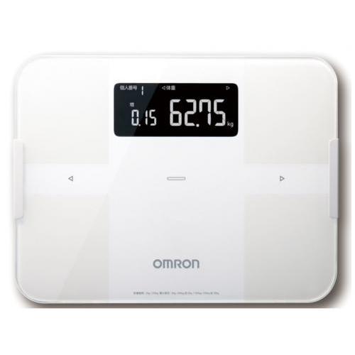 【新品未使用】オムロン 体重 体組成計 カラダスキャン ホワイト スマホ連動 オムロン（OMRON） 体重体組成計 カラダスキャン ホワイトク KRD-608T2