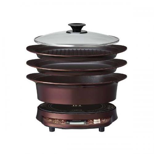 KOIZUMI IHグリルなべ KIH-1411R レッド KOIZUMI（コイズミ） KOIZUMI IHグリルなべ レッド KIH1411R