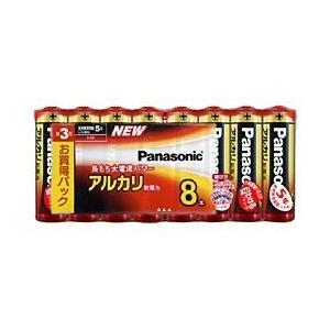 Panasonic アルカリ乾電池単3形8本パック LR6XJ 8SW パナソニック 〈LR6XJ8SW〉