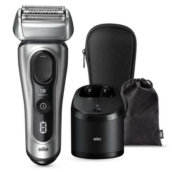 ブラウン BRAUN 電気シェーバー シリーズ8 ［3枚刃 /AC100V-240V］ マットシルバー 8567CC-V（Yahoo!・デンキチWeb Yahoo!店）