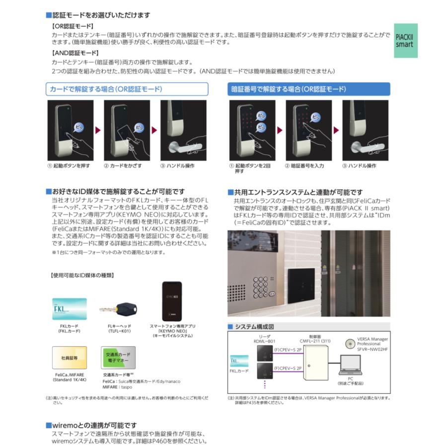 美和ロック DTFL2BD01DAA Piack2(ピアック2) smart 電池式電動
