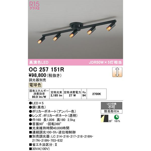 【関東限定販売】オーデリック「OC257151R」LEDシャンデリア／要工事_1