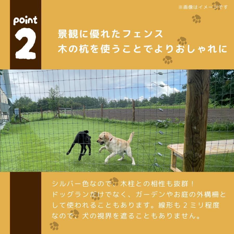 小型犬〜中型犬〜大型犬向け）ドッグランフェンスセット 高さ1.2
