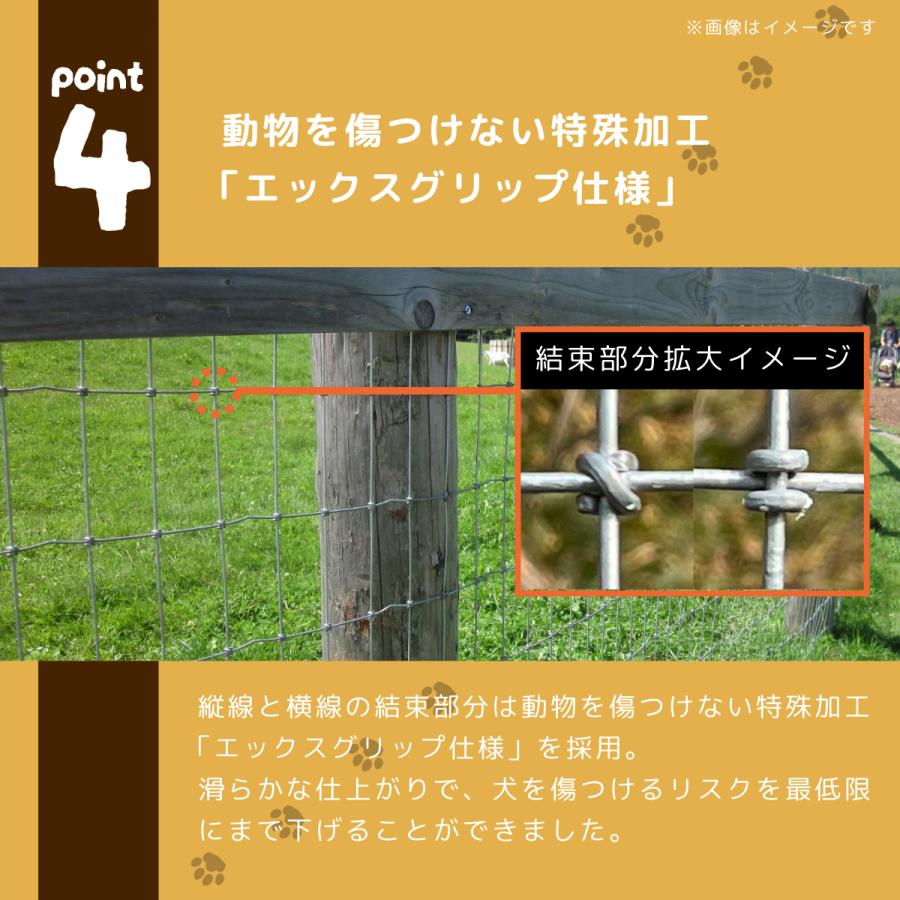 小型犬〜中型犬〜大型犬向け）ドッグランフェンスセット 高さ1.2m
