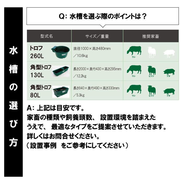 家畜用水槽 自動給水バルブ付 角型トロフ130リットル 水槽 放牧 ポリエチレン製 ファームエイジ Tf 130 電気柵プロショップ Far夢ヤフー店 通販 Yahoo ショッピング