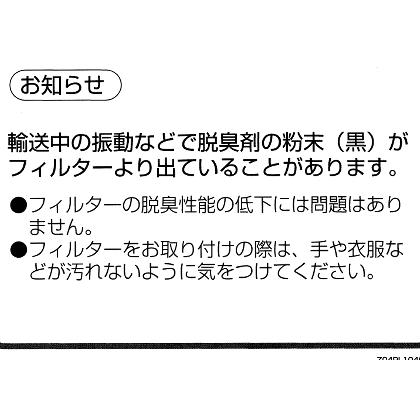 ご確認用 Panasonic（パナソニック） F-ZXAD16 空気清浄機 用の 交換用 脱臭