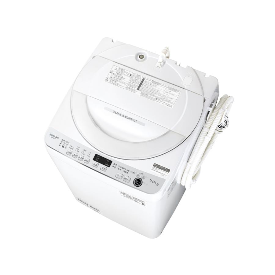SHARP SHARP ES-GE7G-W 全自動洗濯機 7kg ステンレス穴なし槽 SHARP SHARP ES-GE7G-W 全自動洗濯機 7kg ステンレス穴なし槽
