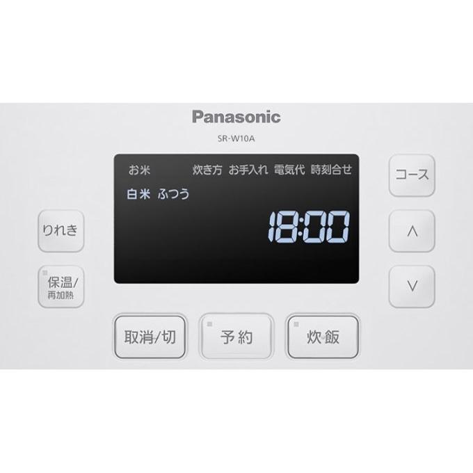Panasonic　可変圧力IHジャー炊飯器　SR-W10BB-K　ブラック　おどり炊き　5.5合炊き　SRW10BB | おどり炊き | 01