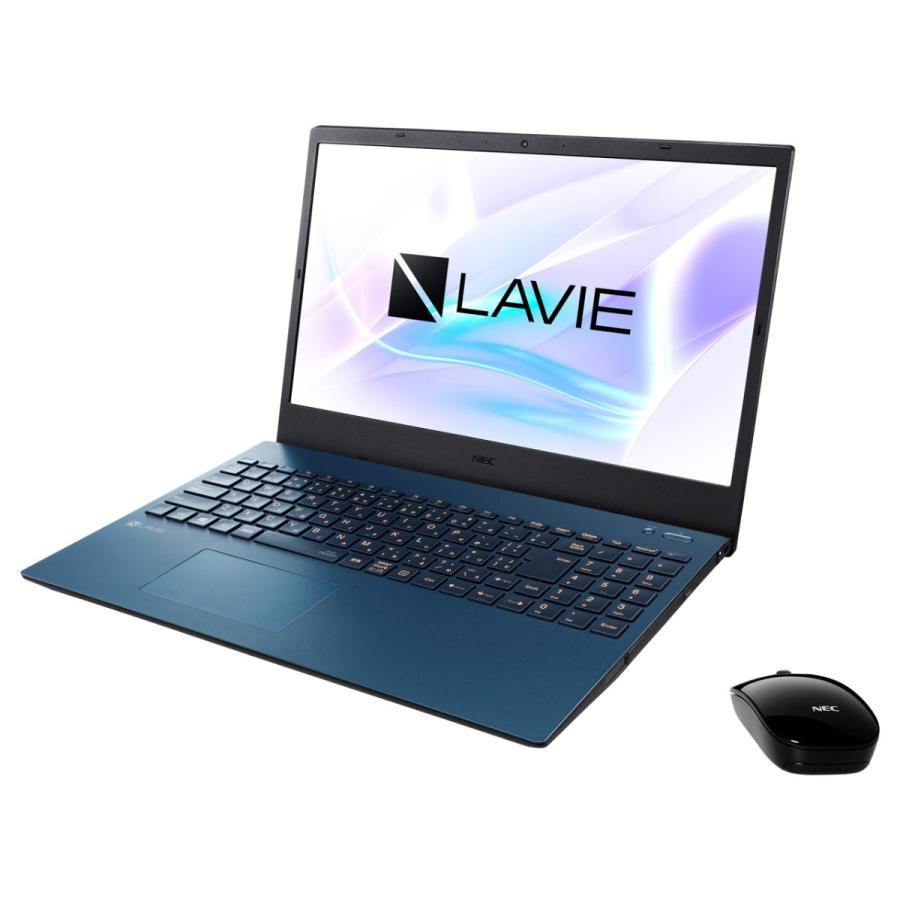 ノートパソコン NEC LAVIE N15シリーズ PC-N1566AZL-2 15.6インチ Ryzen 7 4700U SSD約512GB メモリ8GB Office 付属 BD-R BD-RE Windows 10 即納新品