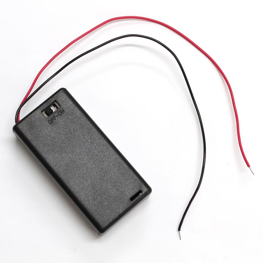 電池ボックス 単3型 2本 直列 3V スライドスイッチ付 バッテリー 電池ボックス 単3型 2本 直列 3V スライドスイッチ付 バッテリー