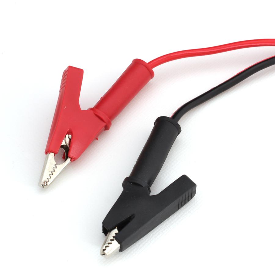 DCジャック ワニ口クリップ 電源ケーブル 電子工作 通電試験 5.5mm 2.1