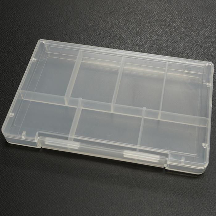 クリアケース 小物入れ 収納ケース プラスチック製 厚さ1cm 7分割