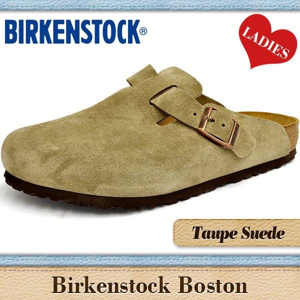 ビルケンシュトック サンダル レディース ボストン トープスエード BIRKENSTOCK BOSTON TAUPE SUEDE 060461｜denpcy