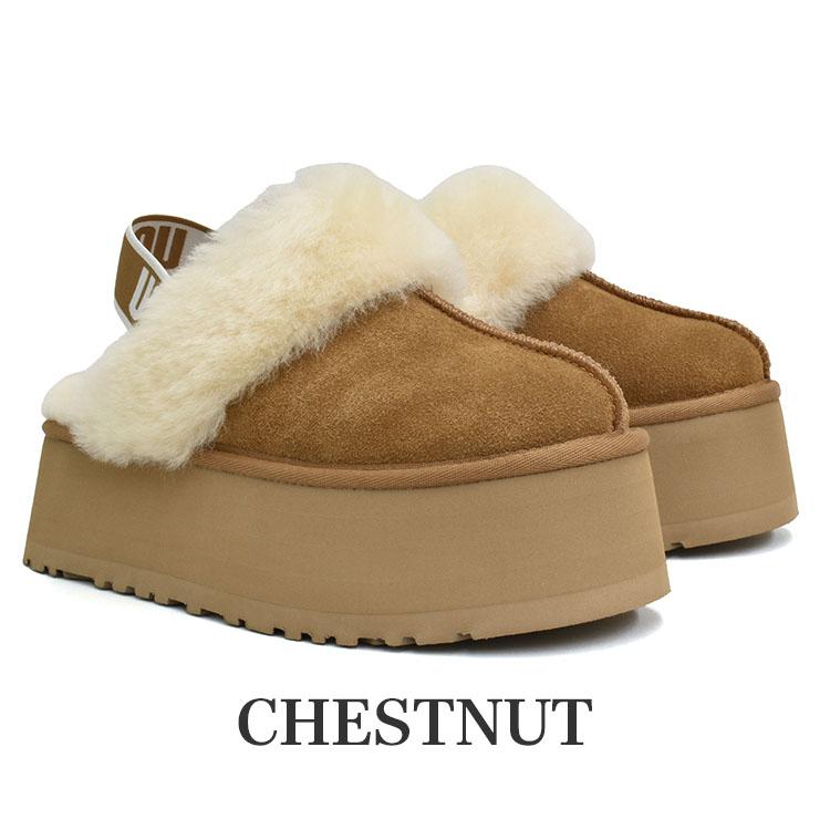 UGG アグ ファンケット レディース サンダル スリッポン 厚底 スエード  