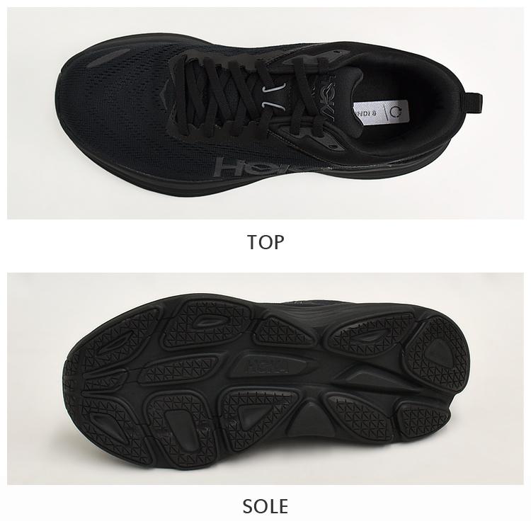 ホカオネオネ ボンダイ 8 ロード ランニング シューズ メンズ ブラック 厚底 タウン カジュアル HOKA ONE ONE M BONDI 8 BLACK 1123202-BBLC ボンダイ ONE BONDI