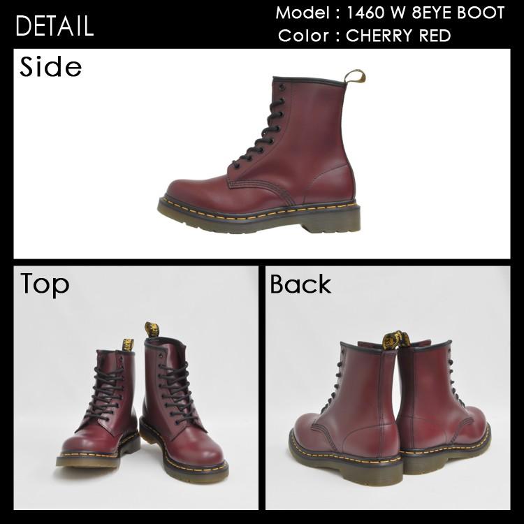 ドクターマーチン 8ホール レディース 1460 ブーツ チェリーレッド Dr.Martens 1460W 8EYE BOOTS CHERRY RED 11821600｜denpcy｜05