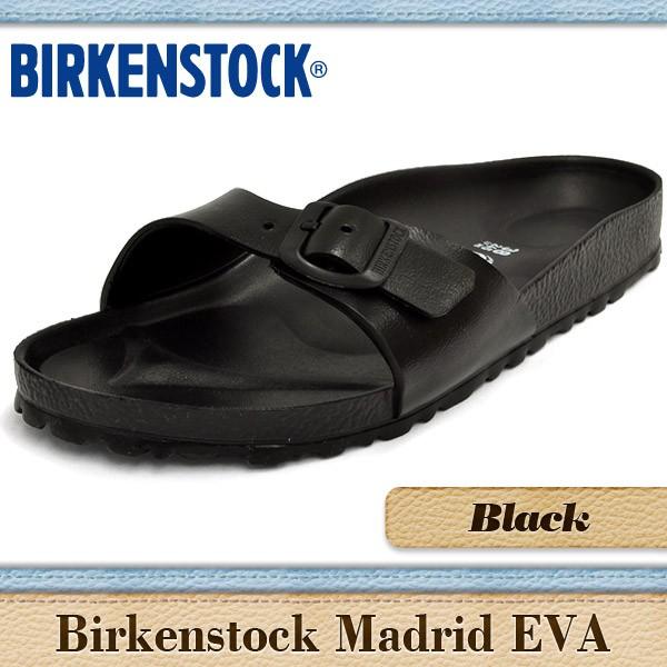 ビルケンシュトック サンダル メンズ レディース マドリッド EVA ブラック BIRKENSTOCK Madrid Black 12816｜denpcy