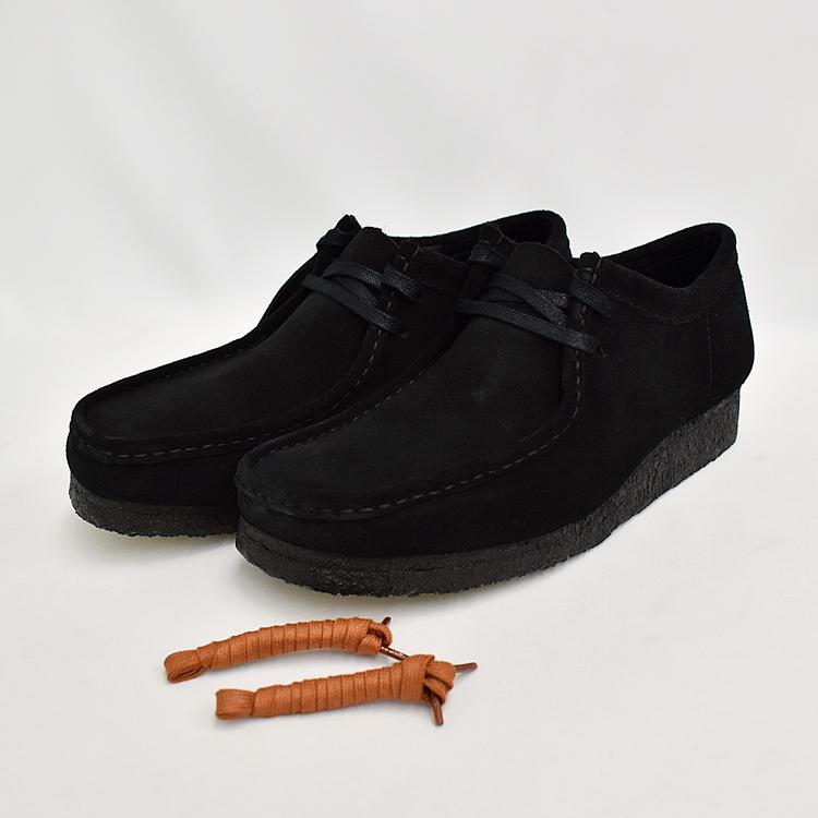 クラークス ワラビー メンズ モカシン シューズ ブラック スエード スタンダードワイズ(G) 替え紐付 黒 Clarks WALLABEE BLACK 26155519｜denpcy｜11