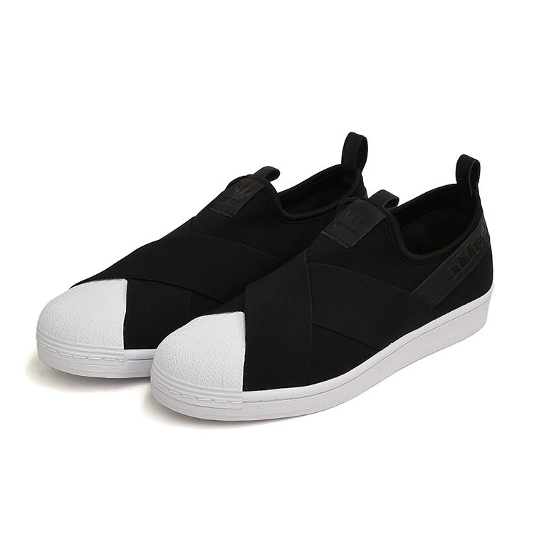 アディダス スーパースター スリッポン スニーカー メンズ レディース ブラック adidas SUPERSTAR SLIP-ON FW7051