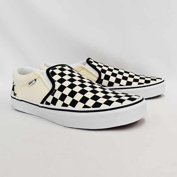 VANS バンズ アッシャー スリッポン メンズ スニーカー チェッカーズ