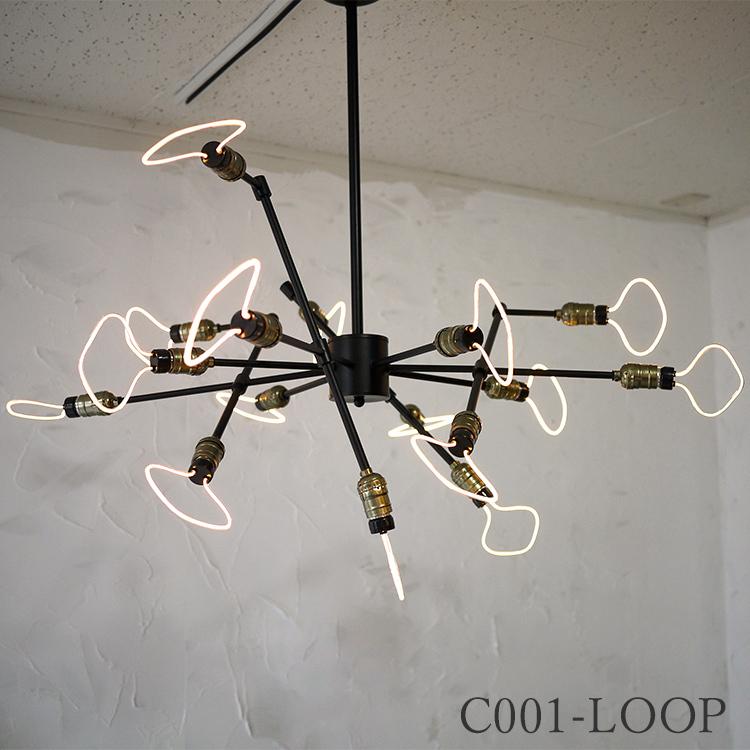16灯 シャンデリア 天井照明 シーリングライト 吹抜け Led アンティーク モダン リビング 玄関 寝室 階段 ダイニング 店舗 Allループledバージョン C001 Loop C001 Loop 各種照明 アロワナ照明のでんらい 通販 Yahoo ショッピング