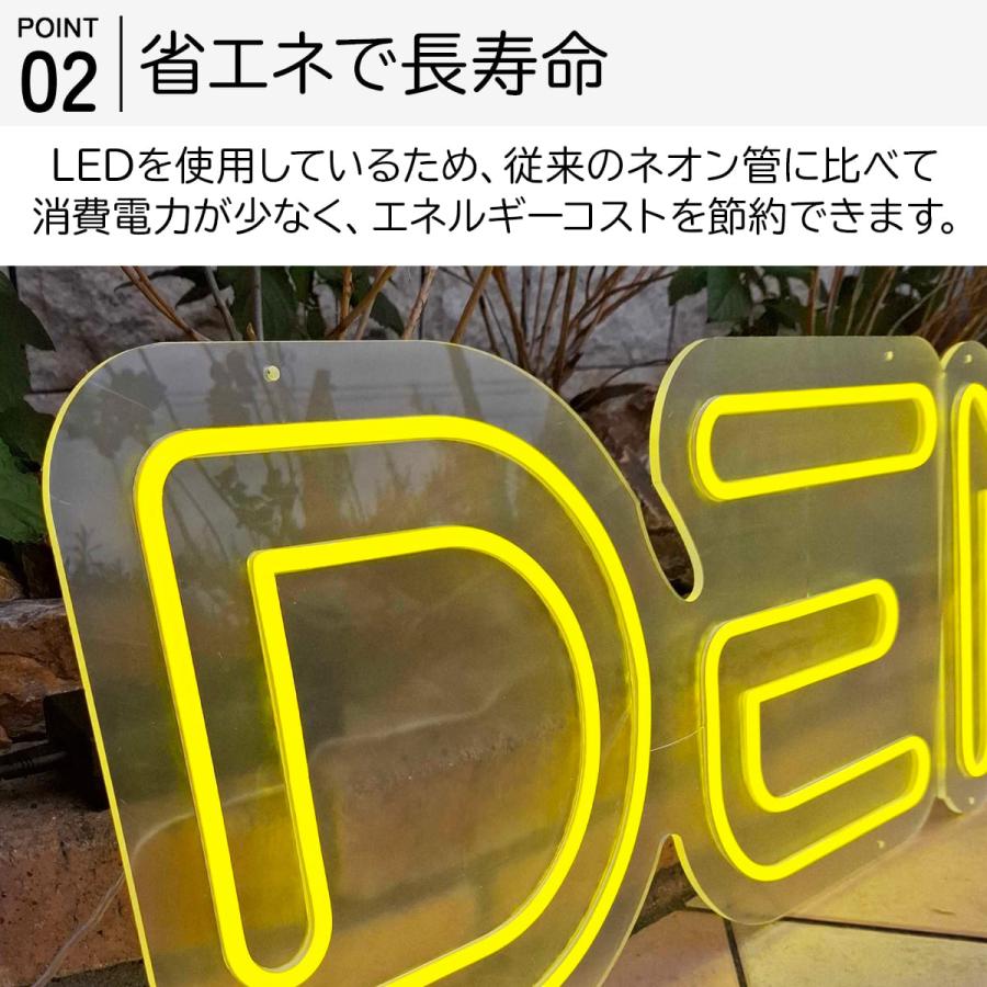 ネオンサイン LED ネオン管 文字 装飾 広告 店舗用 おしゃれ ネオン風