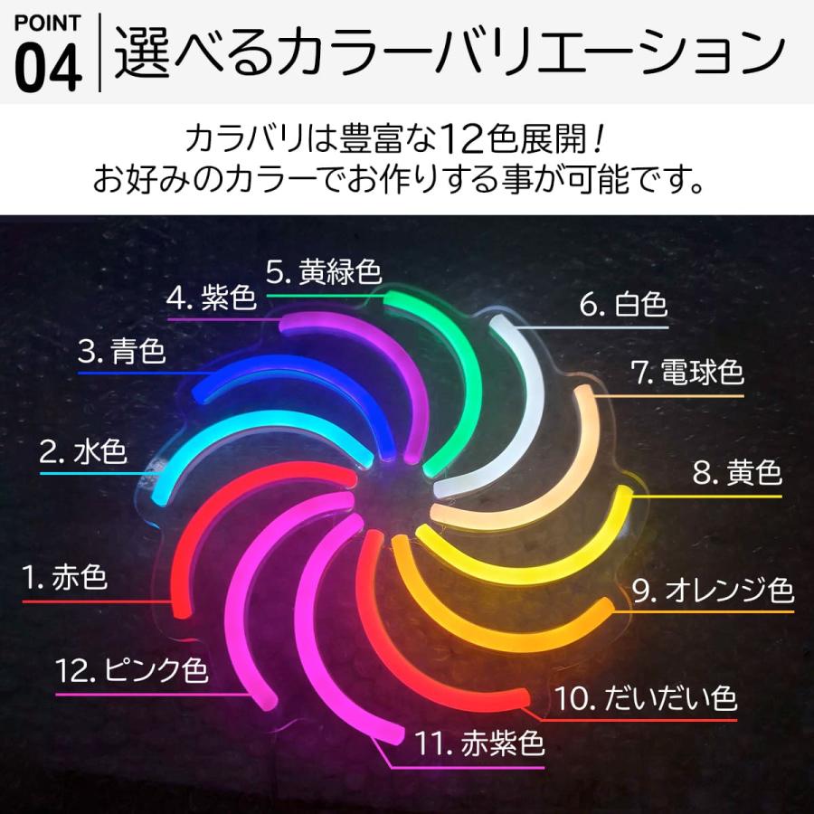 ネオンサイン LED ネオン管 文字 装飾 広告 店舗用 おしゃれ ネオン風