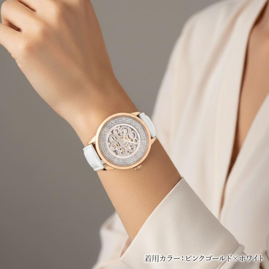 スワロフスキー 腕時計 ウォッチ ユニセックス ステンレス制 自動巻き 防水機能 ファッション カジュアル ビジネス 高級感 ギフト 誕生日 記念日 でんらいの画像