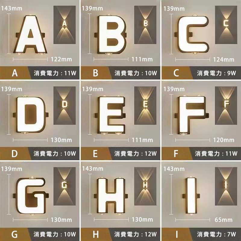 マーキーライト アルファベットライト ウォールライト 英語 英字 