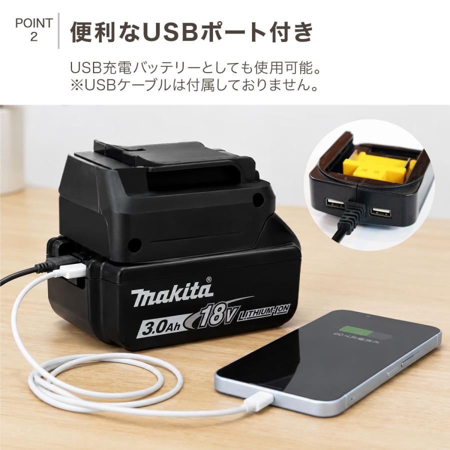 扇風機 バッテリー 14.4v 18v 互換 サーキュレーター led ファン