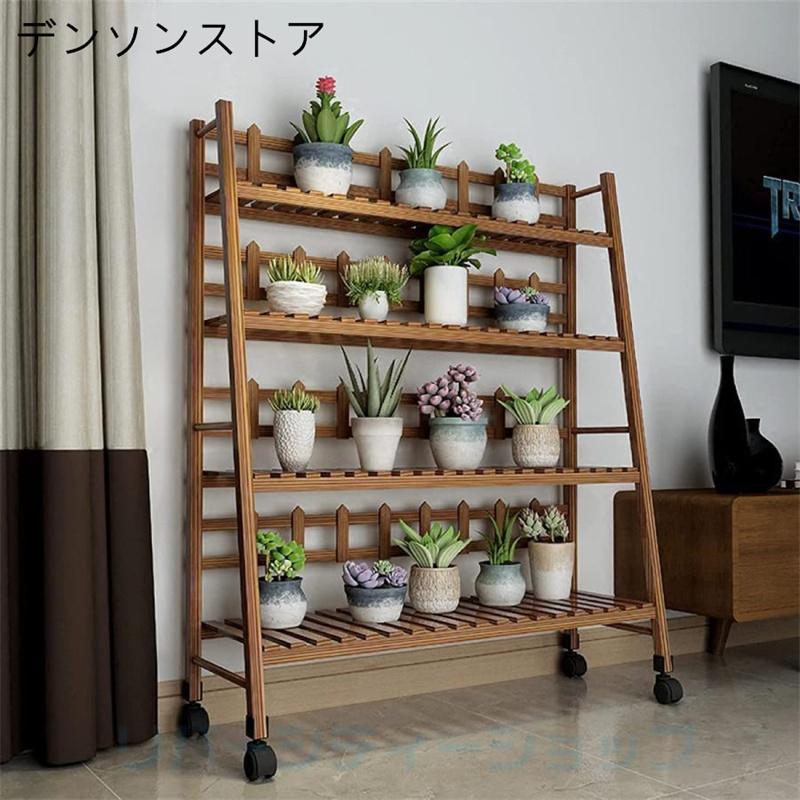観葉植物　多肉植物　フラワースタンド　フラワーラック　ガーデニング　収納　棚 フラワーラック フラワースタンド 竹製 プランタースタンド 多肉